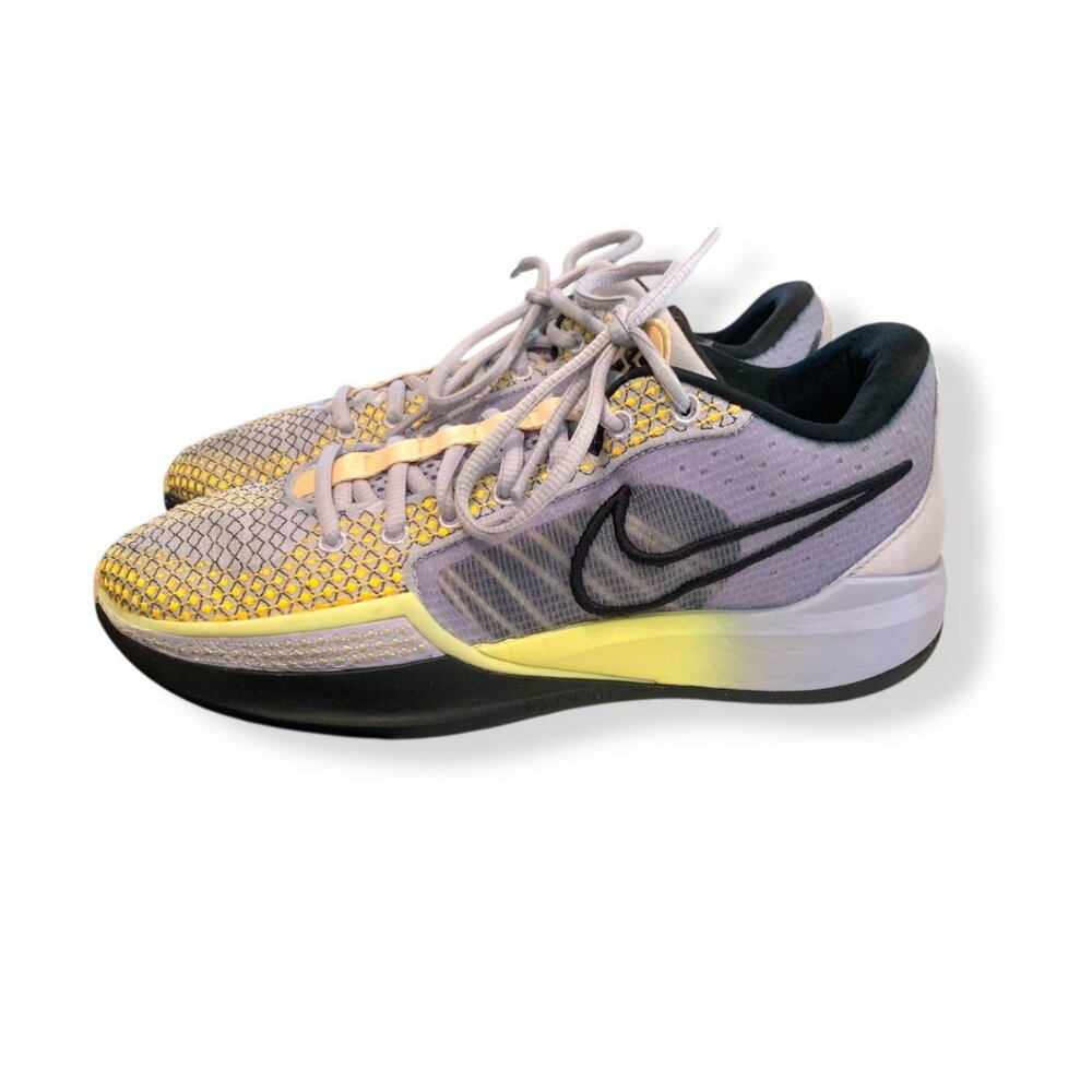 Nike React Kyrie Infinity Basketball Shoes Sz 7.5 Yellow/Purple/Black Gradient D
